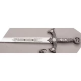 Knights Templar Sword - Antique Silver