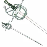 Renaissance Rapier Fencing Sword W/ Wire Wrapped Swept