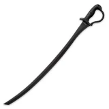 United Cutlery Combat Commander Saber Sword, Black Handle & Blade w/Sheath