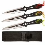 Skull Profile Throwing Knives - 3 Piece Set