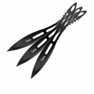 Shadow Cutlery Black Hornet - Triple Thrower Set - Black