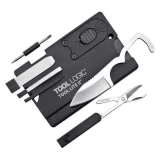Tool Logic Credit Card Companion w/ LED Light & Scissors - Black