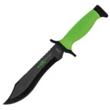 United Cutlery M48 Apocalypse Plain Black Bowie Knife, Green ABS Handle