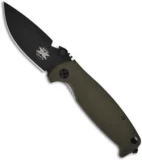 DPx HEST 2.0 Knife Survival Blade OD Green G-10 / Titanium (3.25" Black)