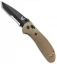 Benchmade Griptilian Tanto AXIS Lock Knife Sand (3.45" Black Serr) 553SBKSN-S30V