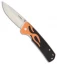 MARSER Stadter 17 Liner Lock Knife Black/Orange G-10 (3.25" Bead Blast)