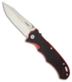 MARSER Kampfer 8 Liner Lock Knife Black/Red G-10 (4" Satin 8Cr14MoV)