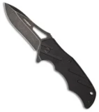 MARSER Kampfer Ka-22 Liner Lock Knife Black G-10 (3.25" Black Stonewash)