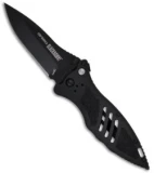BlackHawk! MOD CQD Mark II Spear Point Folding Knife (3.3" Black Plain) 15M401BK