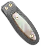 LionSteel Damascus Gentleman's Pocket Money Clip w/ Mother of Pearl Insert