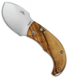 LionSteel Skinner O.C.S. Lock Knife Olivewood (2.5" Satin) Italy 8901 UL