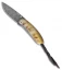 LionSteel Mini Ram Horn Folding Knife (2.375" Damasteel) 8210D MN