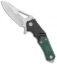 Lansky Responder Liner Lock Knife Black/Green G-10 (3.25" Satin) LS07785
