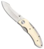 Katz Kagemusha Liner Lock Knife Ivory Micarta (3.5" Satin) NJ35WM