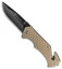 Kilimanjaro UTAC Drop Point Folding Knife Tan G-10 (3.5" Black) 910032