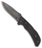 IAKUE Scout Lockback Knife Black G-10 (3.5" Black Stonewash) IA11012