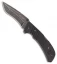 IAKUE Camper Lockback Knife Black G-10 (3.5" Black Stonewash)