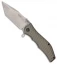 HTM Darrel Ralph Gun Hammer Tanto Liner Lock Knife Gray (3.5" Stonewash)