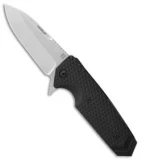 Hogue Knives EX-02 Spear Point Flipper Knife Black G-10 (3.375" Stonewash) 34236