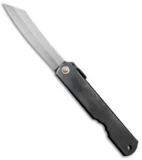 Nagao Higonokami No. 4 Friction Folder Black Stainless Steel (2.6" Satin)