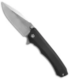 Heretic Knives Wraith Flipper Knife Black Aluminum (3.625" Satin)