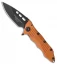 Guardian Tactical Helix Nano Flipper Knife Orange Aluminum (3.25" Black)