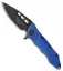 Guardian Tactical Helix Nano Flipper Knife Blue Aluminum (3.25" Black)