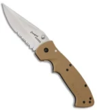 CRKT Crawford Kasper Liner Lock Knife Tan Zytel (3.75" Serr) 6783D