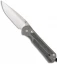 Chris Reeve Large Sebenza 21 Knife w/ Micarta Inlays (3.625" Stonewash)