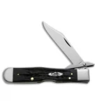 Case Cheetah Pocket Knife 4.375" Black Buffalo Horn (BH111 1/2L SS) 65013