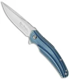 CRKT Ken Onion Ripple Frame Lock Knife Blue (3.125" Satin) K405BXP