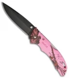Buck BHW Bantam Pink Camo Lockback Knife (3.625" Black)
