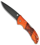 Buck BLW Bantan Orange Camo Lock Back Knife (3.125" Black)