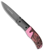 Browning "For Her" Liner Lock Knife Pink Mossy Oak (2.5" Gray)