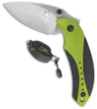 Browning Light Minnow Combo Liner Lock Knife w/ Keychain Flashlight Green