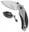 Browning Light Minnow Combo Liner Lock Knife w/ Keychain Flashlight Gray