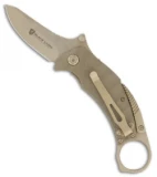 Browning Black Label Vanquish Liner Lock Knife SNAG (2.75" Tan) 320182BL