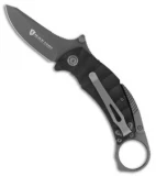 Browning Black Label Vanquish Liner Lock Knife SNAG Black (2.75" Gray ) 320176BL