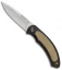 Browning Cayman Liner Lock Knife Tan (3.375" Satin) BR0036