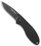 Benchmark Liner Lock Folding Knife Black G-10 (1.75" Black)