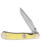 Bear & Son Rancher Liner Lock Knife Yellow Delrin (3.25" Satin) C3154L