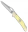Bear & Son Cowhand Lockback Knife Yellow Delrin (2.875" Satin) C3149L