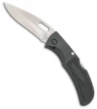 Bear & Son One Hand Opener Lock Back Knife Black Zytel (2.875" Satin) 402