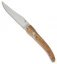 Baladeo Variation Laguiole Liner Lock Knife Zebra Wood (3.75" Bead Blast)