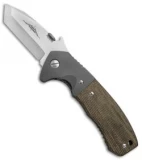 Emerson Custom Prototype CQC-14 Tanto Knife Micarta/Ti (2.75" Satin)
