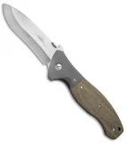 Emerson Custom CQC-11 Liner Lock Knife Micarta/Ti (4" Satin)