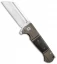 Andre de Villiers Classic Butcher Flipper Knife Bead Blast/LSCF (4" Satin) AdV