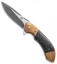 Olamic Cutlery Wayfarer Compact Flipper Knife Marbled CF/Copper (3.5" Acid SW)