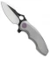 WE Knife Co. 605J Frame Lock Knife Gray Titanium (3" Satin, Black)