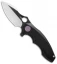 WE Knife Co. 605H Frame Lock Knife Black Titanium (3" Satin, Black)